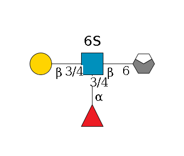 ?1D-GalNAc,p/#acleavage_0_4--6b1D-GlcNAc,p((--3/4a1L-Fuc,p)--3/4b1D-Gal,p)--6?1S$MONO,Und,-H,0,redEnd