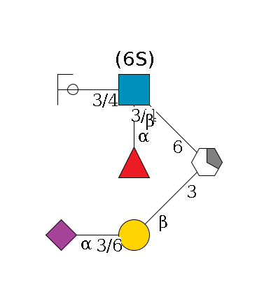 ?1D-GalNAc,p/#acleavage_1_5(--3b1D-Gal,p--3/6a2D-NeuAc,p)--6b1D-GlcNAc,p((--3/4a1L-Fuc,p)--3/4b1D-Gal,p/#ycleavage)--6?1S/#lcleavage$MONO,Und,-H,0,redEnd
