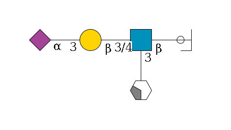 a1D-GalNAc,o/#ccleavage--6b1D-GlcNAc,p(--3/4b1D-Gal,p--3a2D-NeuAc,p)--3a1L-Fuc,p/#xcleavage_2_4$MONO,Und,-H,0,redEnd