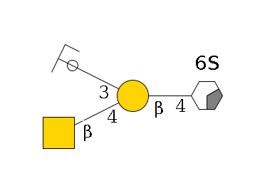 b1D-GlcNAc,p/#acleavage_0_2(--4b1D-Gal,p(--4b1D-GalNAc,p)--3a2D-NeuAc,p/#ycleavage)--6?1S$MONO,Und,-H,0,redEnd