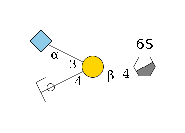 b1D-GlcNAc,p/#acleavage_0_3(--4b1D-Gal,p(--4b1D-GalNAc,p/#ycleavage)--3a2D-NeuGc,p)--6?1S$MONO,Und,-H,0,redEnd