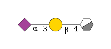 b1D-GlcNAc,p/#acleavage_0_3--4b1D-Gal,p--3a2D-NeuAc,p$MONO,Und,-H,0,redEnd