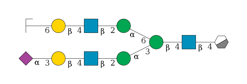b1D-GlcNAc,p/#acleavage_0_3--4b1D-GlcNAc,p--4b1D-Man,p(--3a1D-Man,p--2b1D-GlcNAc,p--4b1D-Gal,p--3a2D-NeuAc,p)--6a1D-Man,p--2b1D-GlcNAc,p--4b1D-Gal,p--6a2D-NeuAc,p/#zcleavage$MONO,Und,-2H,0,redEnd