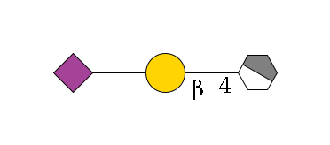 b1D-GlcNAc,p/#acleavage_1_4--4b1D-Gal,p--??2D-NeuAc,p$MONO,Und,-2H,0,redEnd