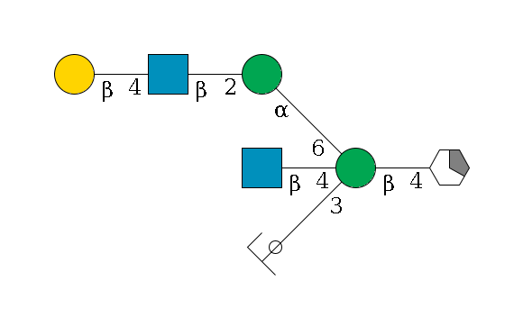 b1D-GlcNAc,p/#acleavage_1_5--4b1D-Man,p((--3a1D-Man,p/#ycleavage)--4b1D-GlcNAc,p)--6a1D-Man,p--2b1D-GlcNAc,p--4b1D-Gal,p$MONO,Und,-2H,0,redEnd