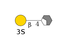 b1D-GlcNAc,p/#acleavage_2_4--4b1D-Gal,p--3?1S$MONO,Und,-H,0,redEnd