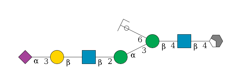 b1D-GlcNAc,p/#acleavage_2_4--4b1D-GlcNAc,p--4b1D-Man,p(--3a1D-Man,p--2b1D-GlcNAc,p--?b1D-Gal,p--3a2D-NeuAc,p)--6a1D-Man,p/#ycleavage$MONO,Und,-H,0,redEnd
