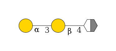 b1D-GlcNAc,p/#acleavage_2_5--4b1D-Gal,p--3a1D-Gal,p$MONO,Und,-H,0,redEnd