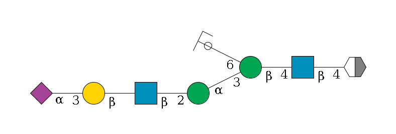 b1D-GlcNAc,p/#acleavage_2_5--4b1D-GlcNAc,p--4b1D-Man,p(--3a1D-Man,p--2b1D-GlcNAc,p--?b1D-Gal,p--3a2D-NeuAc,p)--6a1D-Man,p/#ycleavage$MONO,Und,-H,0,redEnd