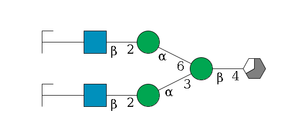 b1D-GlcNAc,p/#acleavage_3_5--4b1D-Man,p(--3a1D-Man,p--2b1D-GlcNAc,p--?b1D-Gal,p/#zcleavage)--6a1D-Man,p--2b1D-GlcNAc,p--?b1D-Gal,p/#zcleavage$MONO,Und,-H,0,redEnd