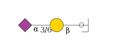 b1D-GlcNAc,p/#ccleavage--3/4b1D-Gal,p--3/6a2D-NeuAc,p$MONO,Und,-H,0,redEnd