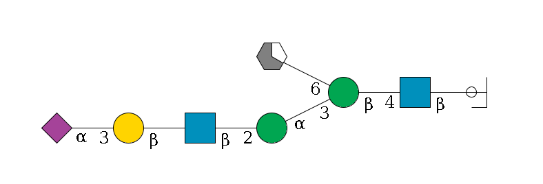 b1D-GlcNAc,p/#ccleavage--4b1D-GlcNAc,p--4b1D-Man,p(--3a1D-Man,p--2b1D-GlcNAc,p--?b1D-Gal,p--3a2D-NeuAc,p)--6a1D-Man,p/#xcleavage_1_5$MONO,Und,-2H,0,redEnd