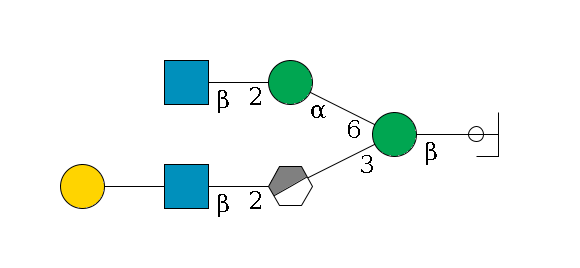 b1D-GlcNAc,p/#ccleavage--4b1D-Man,p(--3a1D-Man,p/#xcleavage_0_3--2b1D-GlcNAc,p--??1D-Gal,p)--6a1D-Man,p--2b1D-GlcNAc,p$MONO,Und,-2H,0,redEnd
