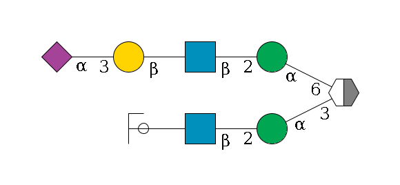 b1D-Man,p/#acleavage_2_5(--3a1D-Man,p--2b1D-GlcNAc,p--?b1D-Gal,p/#ycleavage)--6a1D-Man,p--2b1D-GlcNAc,p--?b1D-Gal,p--3a2D-NeuAc,p$MONO,Und,-H,0,redEnd