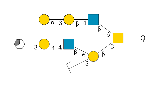 redEnd--??1D-GalNAc,p(--3b1D-Gal,p(--3b1D-GlcNAc,p/#zcleavage)--6b1D-GlcNAc,p--4b1D-Gal,p--3a1D-Gal,p/#xcleavage_3_5)--6b1D-GlcNAc,p--4b1D-Gal,p--3a1D-Gal,p$MONO,Und,-2H,0,redEnd