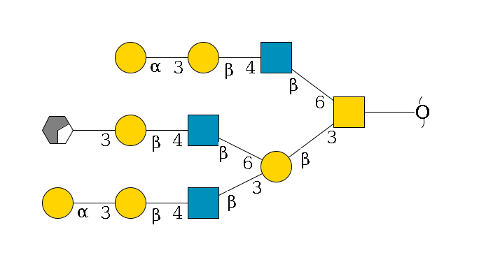 redEnd--??1D-GalNAc,p(--3b1D-Gal,p(--3b1D-GlcNAc,p--4b1D-Gal,p--3a1D-Gal,p)--6b1D-GlcNAc,p--4b1D-Gal,p--3a1D-Gal,p/#xcleavage_0_2)--6b1D-GlcNAc,p--4b1D-Gal,p--3a1D-Gal,p$MONO,Und,-2H,0,redEnd