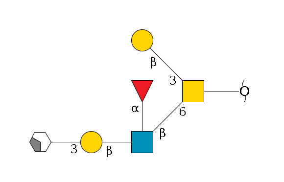 redEnd--??1D-GalNAc,p(--6b1D-GlcNAc,p(--?b1D-Gal,p--3a1D-Gal,p/#xcleavage_2_4)--?a1L-Fuc,p)--3b1D-Gal,p$MONO,Und,-H,0,redEnd