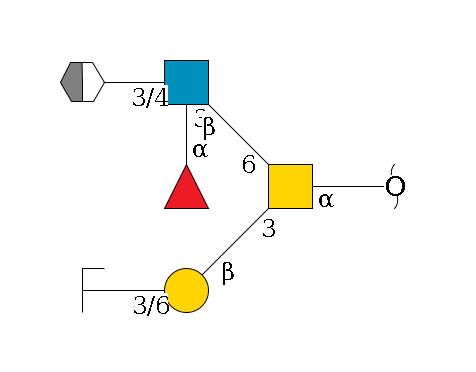 redEnd--?a1D-GalNAc,o(--3b1D-Gal,p--3/6a2D-NeuAc,p/#zcleavage)--6b1D-GlcNAc,p(--3/4b1D-Gal,p/#xcleavage_2_5)--3a1L-Fuc,p$MONO,Und,-H,0,redEnd