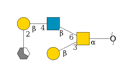 redEnd--?a1D-GalNAc,p(--3b1D-Gal,p)--6b1D-GlcNAc,p--4b1D-Gal,p--2a1L-Fuc,p/#xcleavage_1_5$MONO,Und,-H,0,redEnd