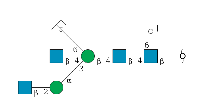 redEnd--?b1D-GlcNAc,p(--6a1L-Fuc,p/#ycleavage)--4b1D-GlcNAc,p--4b1D-Man,p((--3a1D-Man,p--2b1D-GlcNAc,p)--4b1D-GlcNAc,p)--6a1D-Man,p/#ycleavage$MONO,Und,-2H,0,redEnd