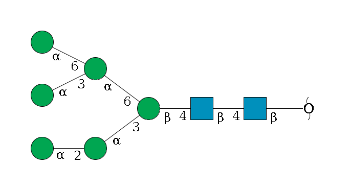redEnd--?b1D-GlcNAc,p--4b1D-GlcNAc,p--4b1D-Man,p(--3a1D-Man,p--2a1D-Man,p)--6a1D-Man,p(--3a1D-Man,p)--6a1D-Man,p$MONO,Und,-2H,0,redEnd