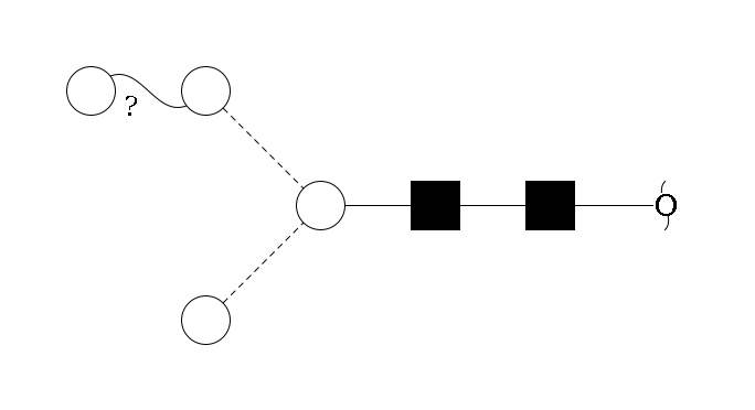 redEnd--?b1D-GlcNAc,p--4b1D-GlcNAc,p--4b1D-Man,p(--3a1D-Man,p)--6a1D-Man,p--??1D-Man,p$MONO,Und,-H,0,redEnd